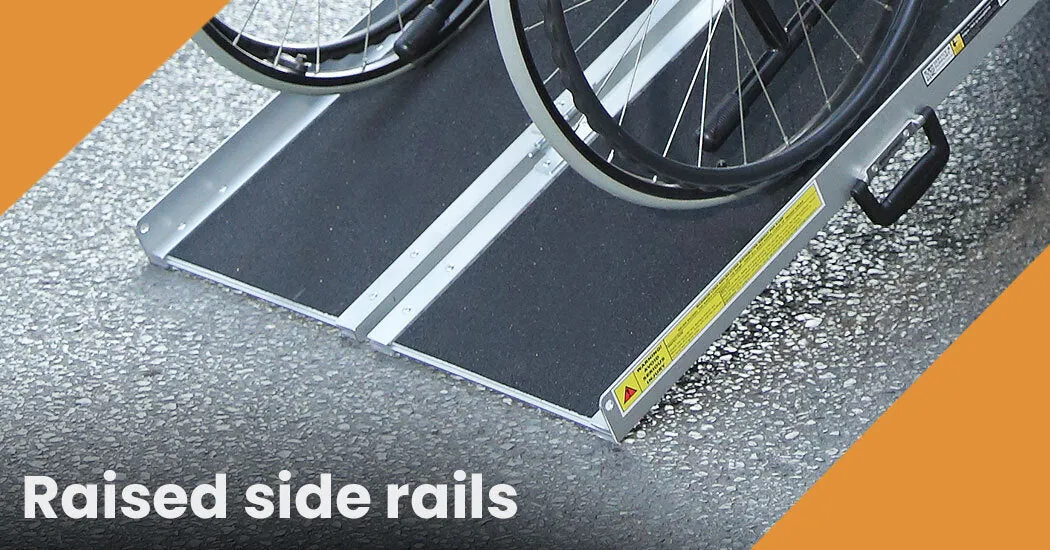 122cm Foldable Wheelchair Ramp, 275kg Capacity, Non-Slip, Equipmed