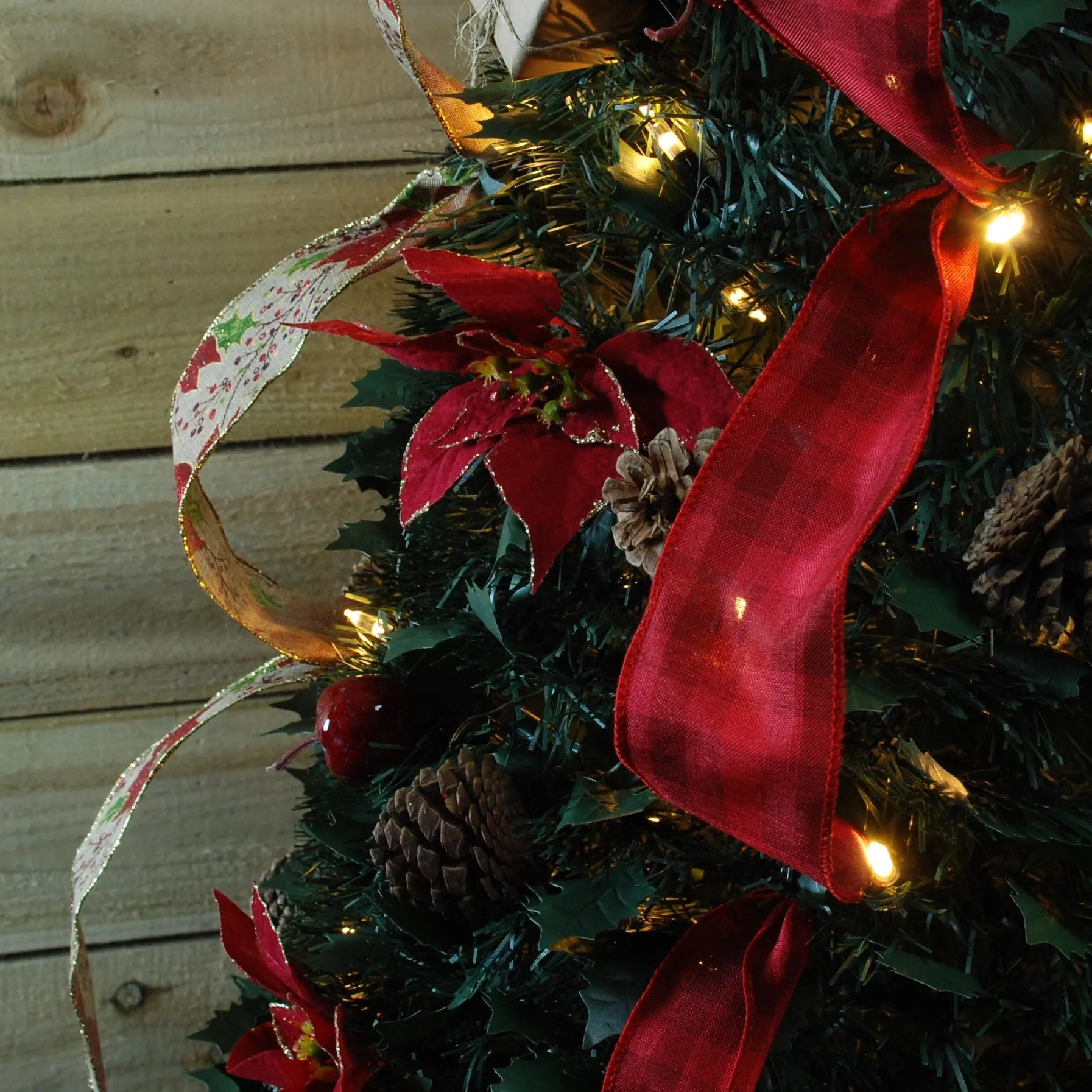 180cm Pre-Decorated Pop Up  Christmas Tree with 150 Warm White LEDs