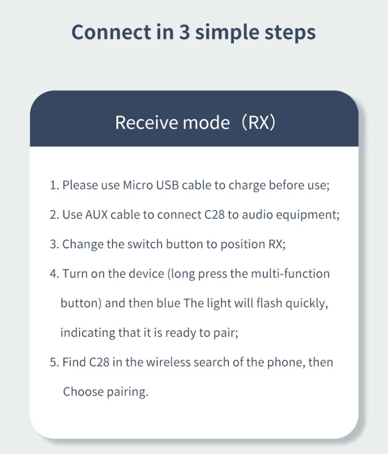 2 In 1 Wireless Adapter Bluetooth 5.0 Receiver Transmitter