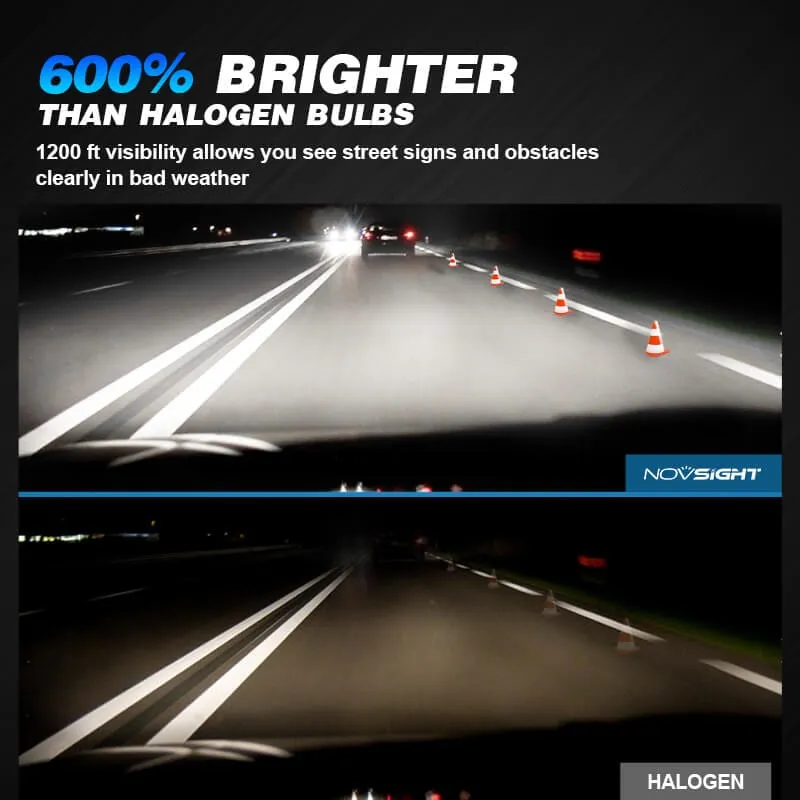 2000-2011 Ford Ranger Custom-Fit LED Bulbs 9007 Halogen Replacement 4 Bulbs