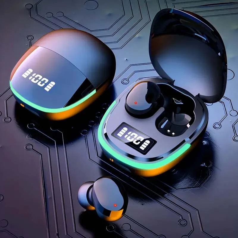 2024 Wireless Earbuds - Touch Control, LED Display, Sweat-Resistant for Music & Gaming