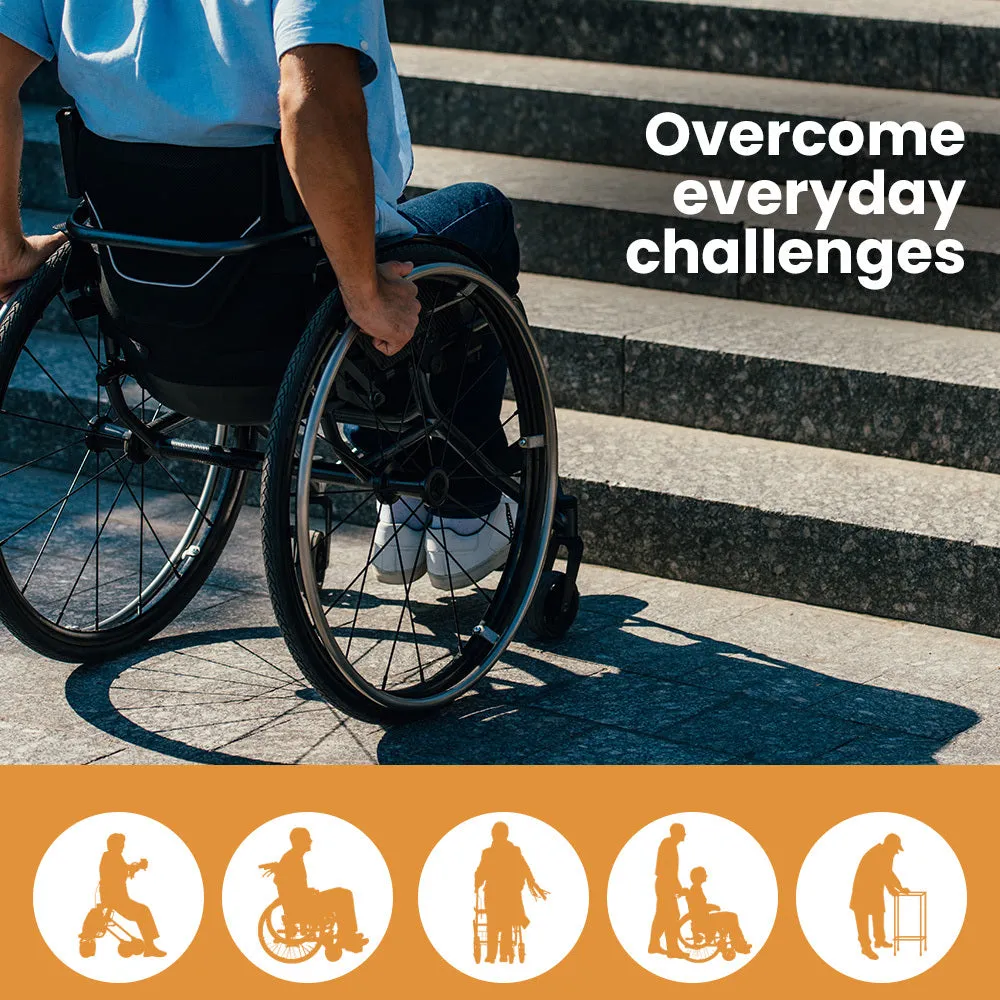 272kg Load, 182cm Folding Aluminium Wheelchair Ramp - Equipmed