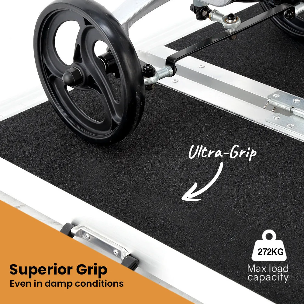 272kg Load, 182cm Folding Aluminium Wheelchair Ramp - Equipmed