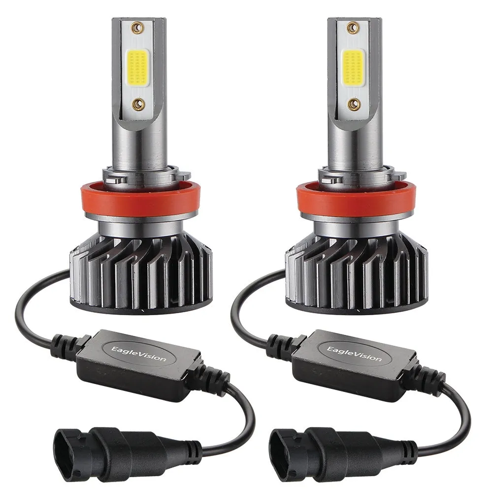 2PCS Mini Car LED Headlight Bulb H1 H7 H8/H9/H11 9005/HB3