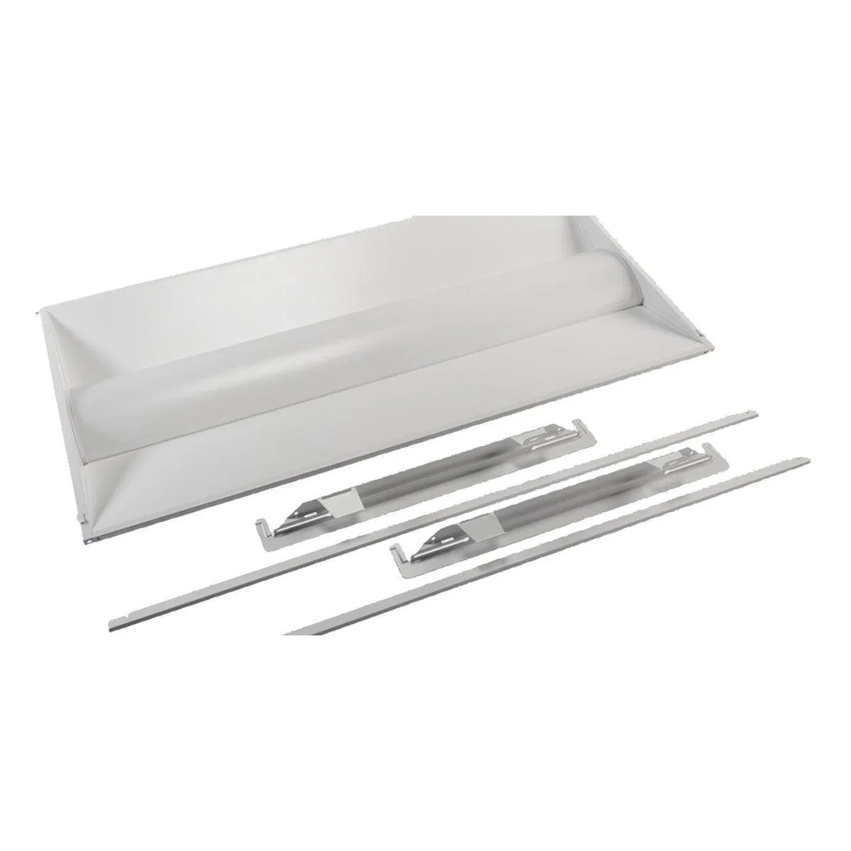 2x4 LED Troffer Retrofit, 45 Watts, 5850 Lumens, 35K/40K/50K, 120-277V, Center Basket