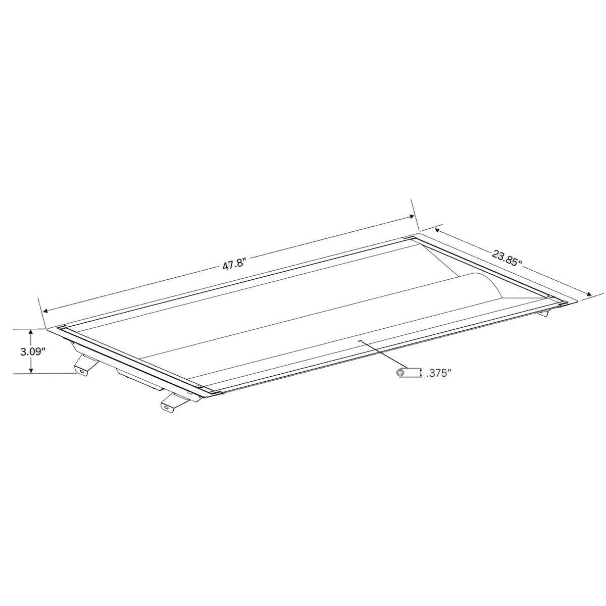 2x4 LED Troffer Retrofit, 45 Watts, 5850 Lumens, 35K/40K/50K, 120-277V, Center Basket