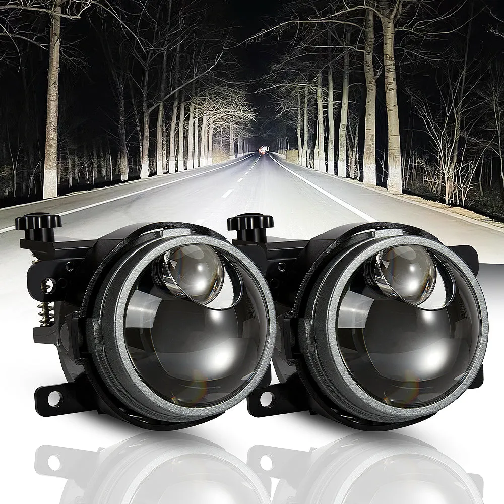 🆕3 Inch 86W Bi-LED Projector Lens Fog Light 6000K Hyperboloid Lens Fog Light With High Beam Auxiliary For Toyota/Honda | 2 PCS/Set