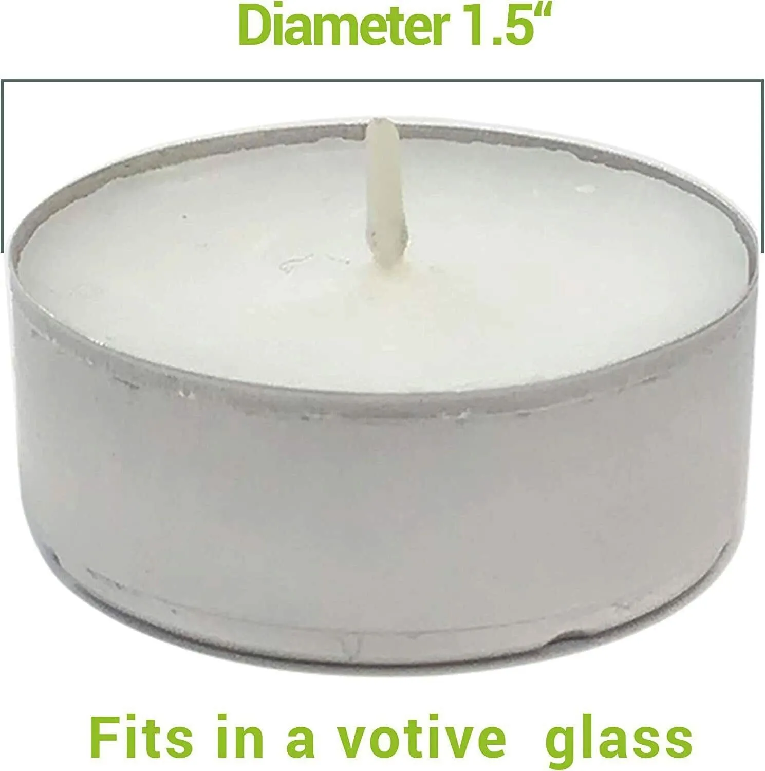 30 PCS Unscented White Tealight Candles 4 Hours Burn Time Dripless Long Lasting