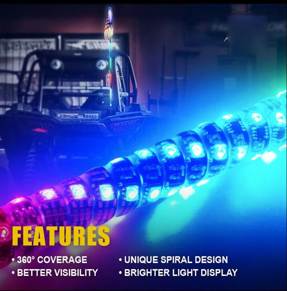 3FT DC12V  RGB Waterproof Bendable Wireless Remote Control Super