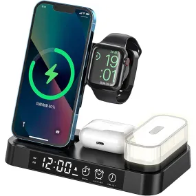 4-in-1 Wireless Charging Station with LED Night Light