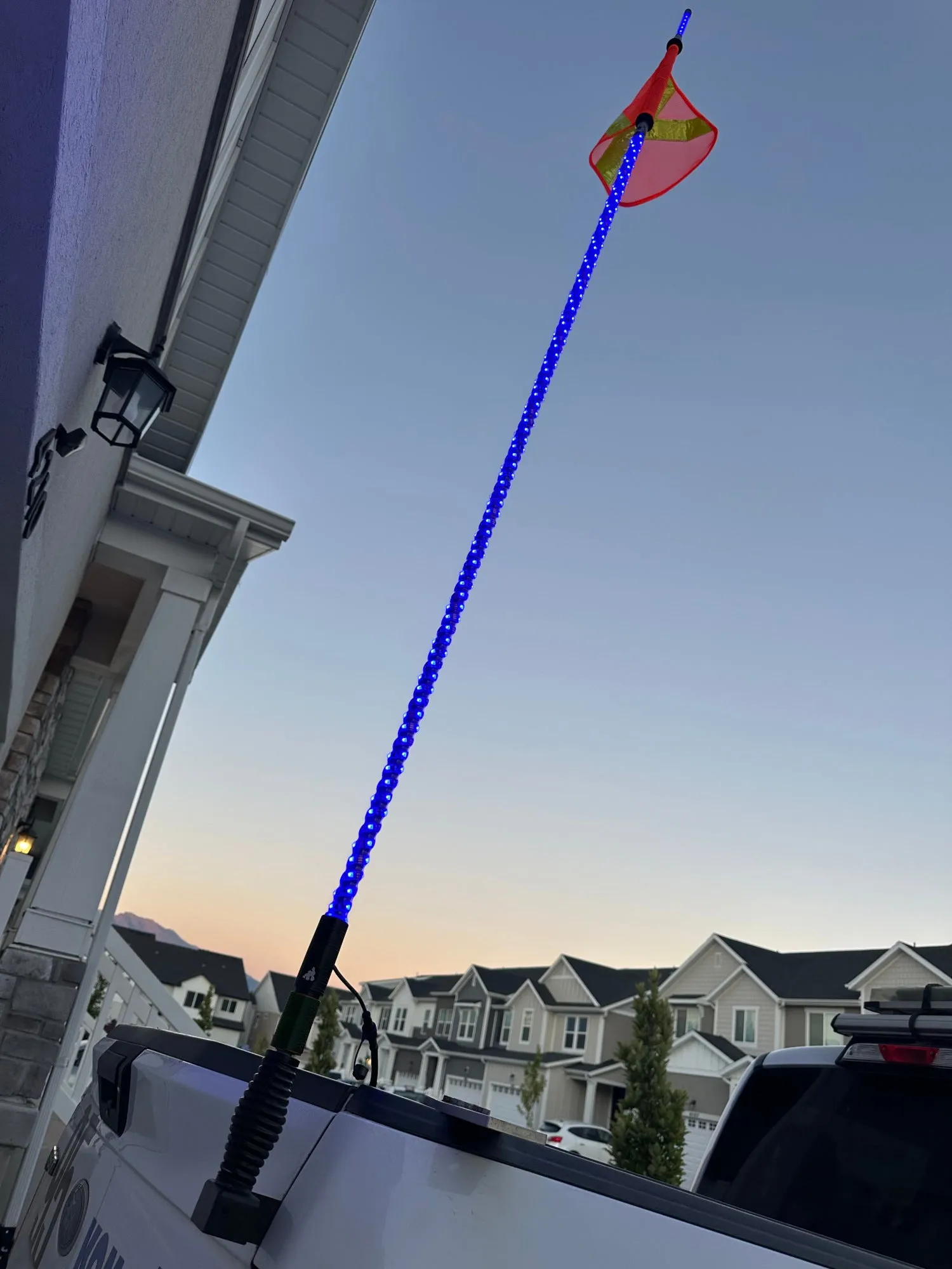 4' LED Whip Xtreme Mining Industrial Safety Single Whip