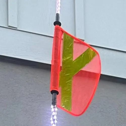 4' LED Whip Xtreme Mining Industrial Safety Single Whip
