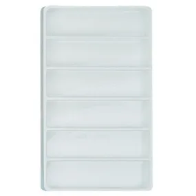 6-Bracelet Stackable Plastic Trays in White, 15.88" L x 9.5" W