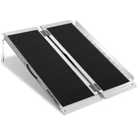 91cm Portable Aluminium Folding Wheelchair Ramp, 272kg