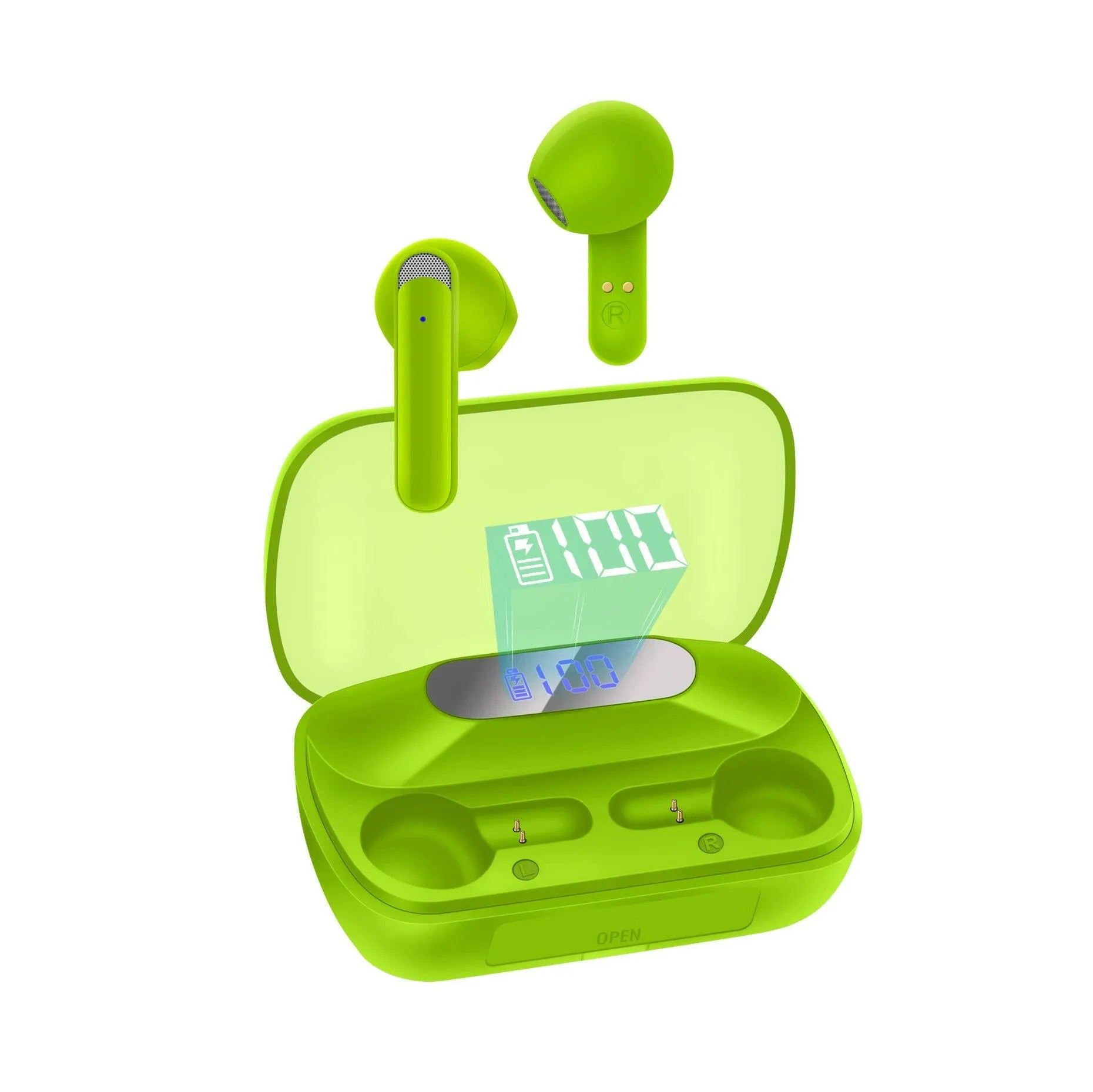 AKZ-S18 power bank tws earbuds, TW wireless BT  earbuds with power bank