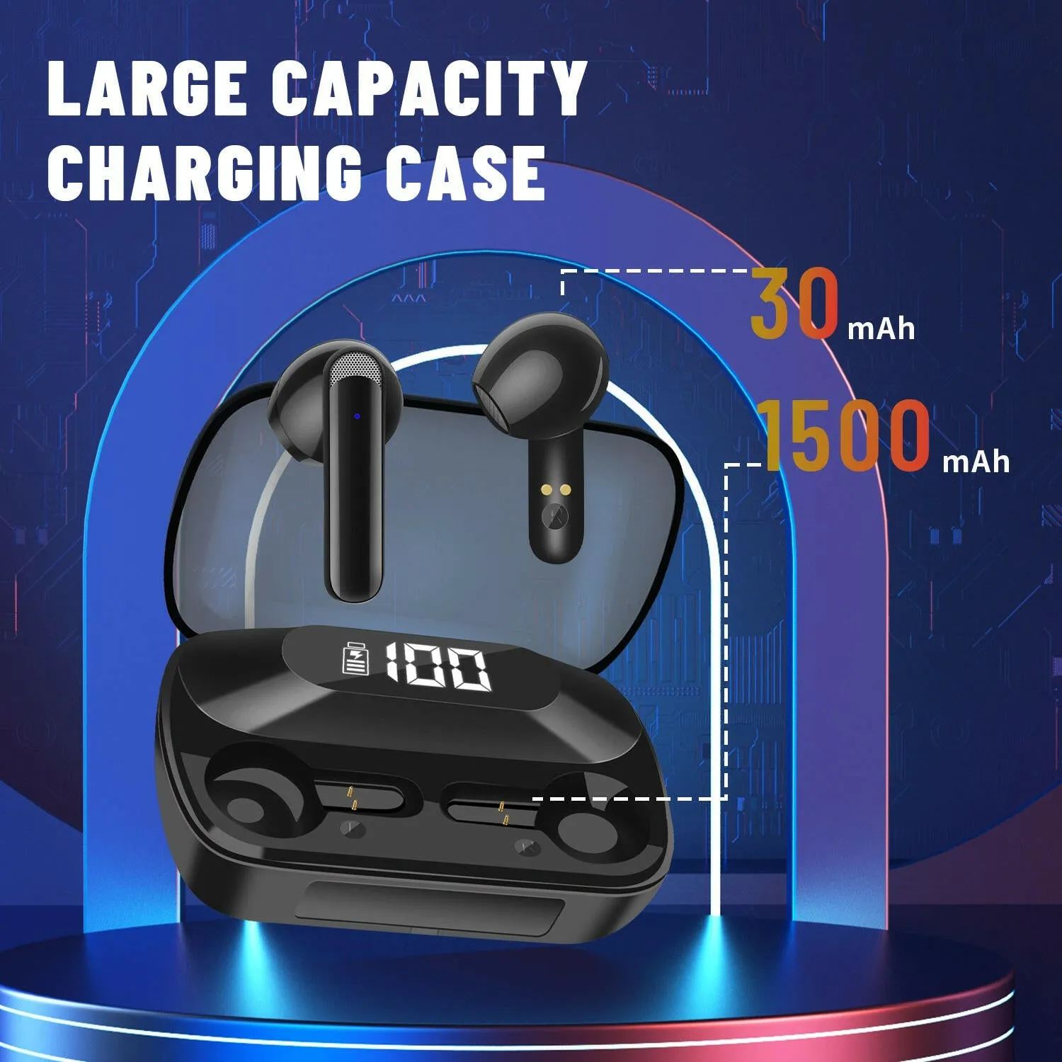 AKZ-S18 power bank tws earbuds, TW wireless BT  earbuds with power bank