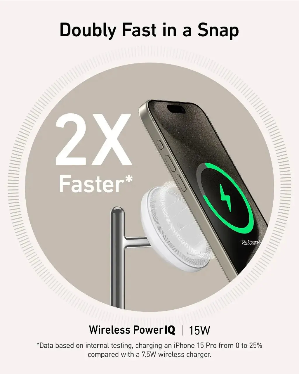 Anker MagGo 15W 3-in-1 Charging Stand Qi2 Certified Wireless Charger B25M3