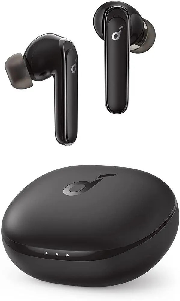 Anker Soundcore Life P3 Noise Cancelling Earbuds, Big Bass, 6 Mics, Clear Calls, Multi Mode Noise Cancelling, Wireless Charging, Soundcore App with Gaming Mode, Sleeping Mode, Find Your Earbuds - Black