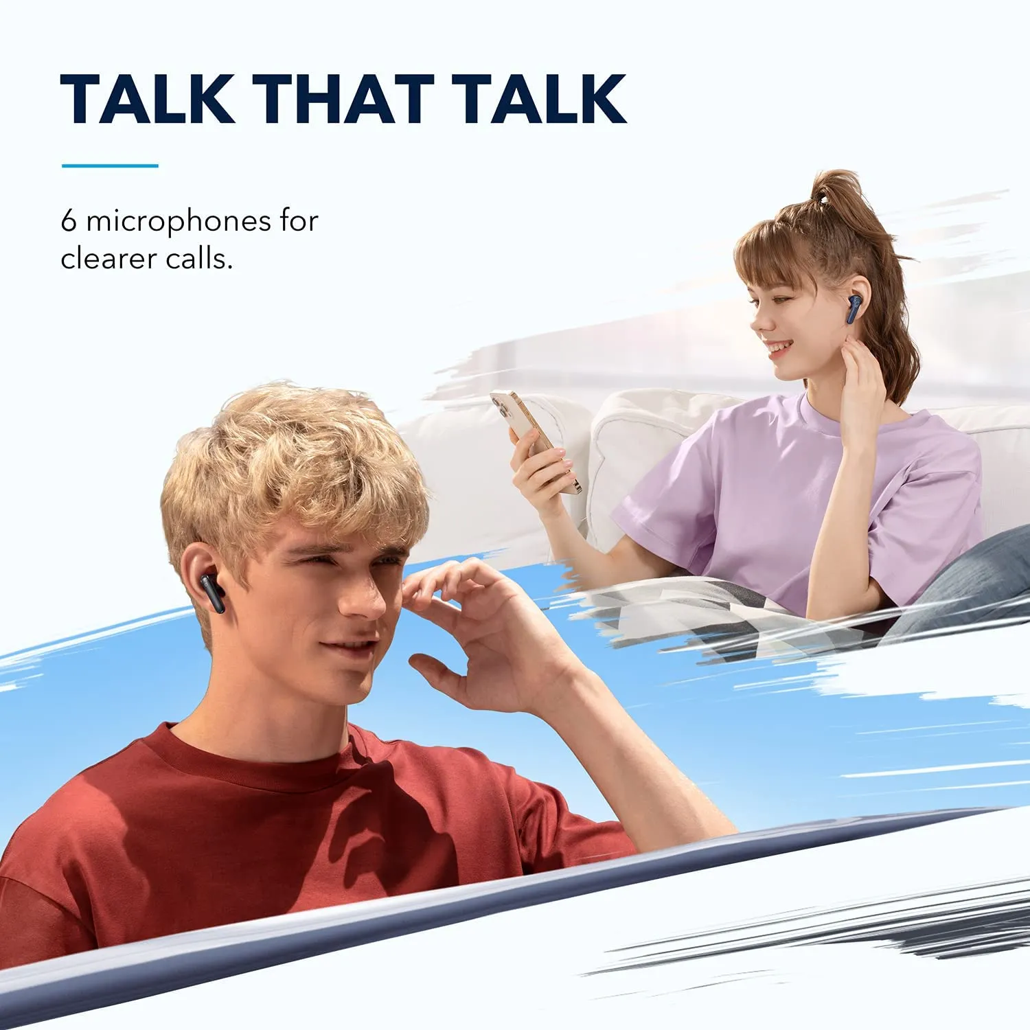 Anker Soundcore Life P3 Noise Cancelling Earbuds, Big Bass, 6 Mics, Clear Calls, Multi Mode Noise Cancelling, Wireless Charging, Soundcore App with Gaming Mode, Sleeping Mode, Find Your Earbuds - Black