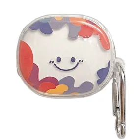 Anymob Earphone Case Colored Patch Smile For Redmi Buds 4 Lite Soft Protective Earphone Case Charging Box Shell