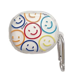 Anymob Earphone Case Colored Smiles For Redmi Buds 4 Lite Soft Protective Earphone Case Charging Box Shell