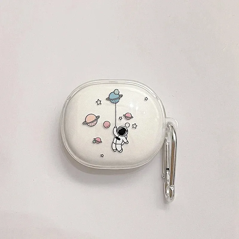 Anymob Earphone Case Floating Astronaut For Redmi Buds 4 Lite Soft Protective Earphone Case Charging Box Shell