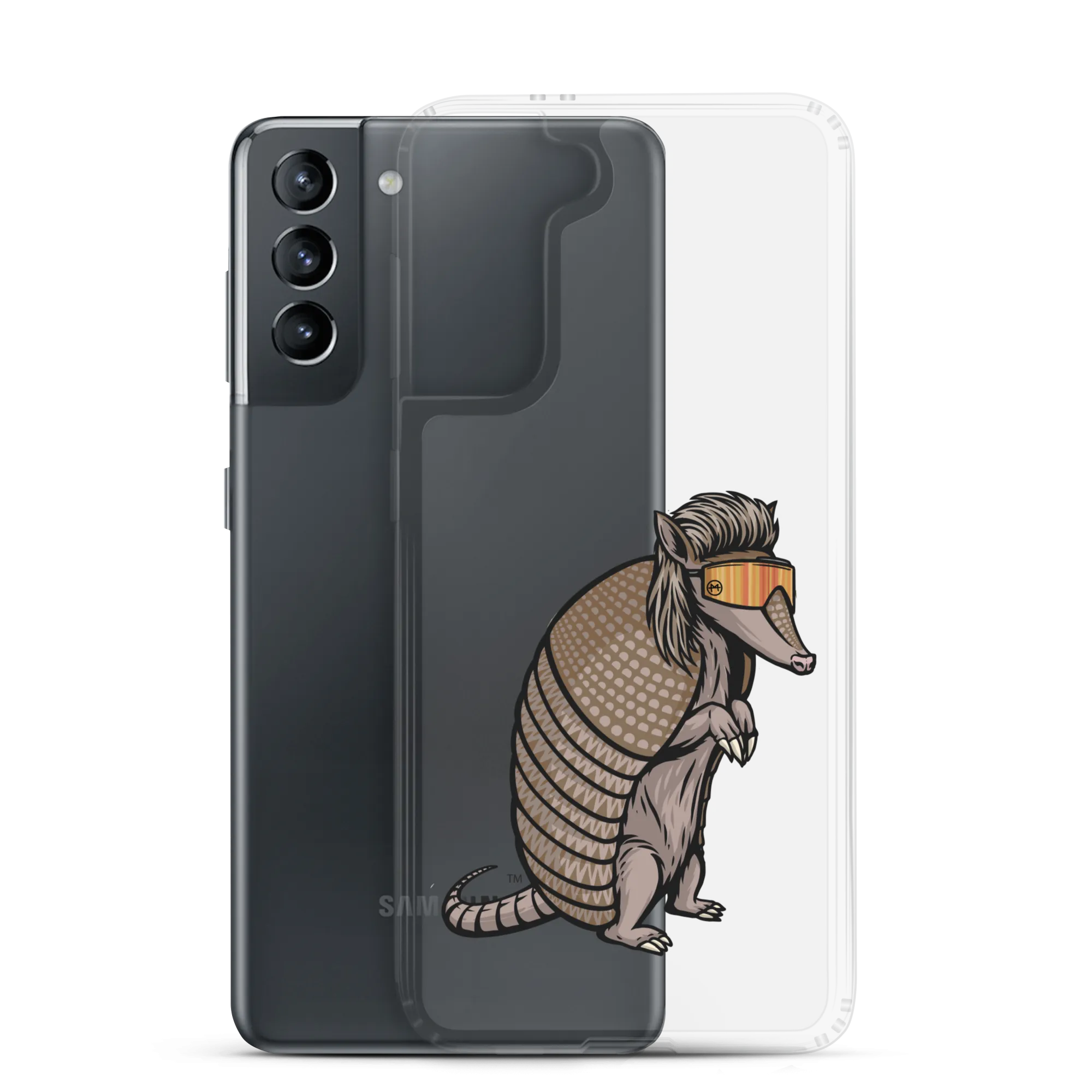 Armadillo Mullet Samsung Case - Clear