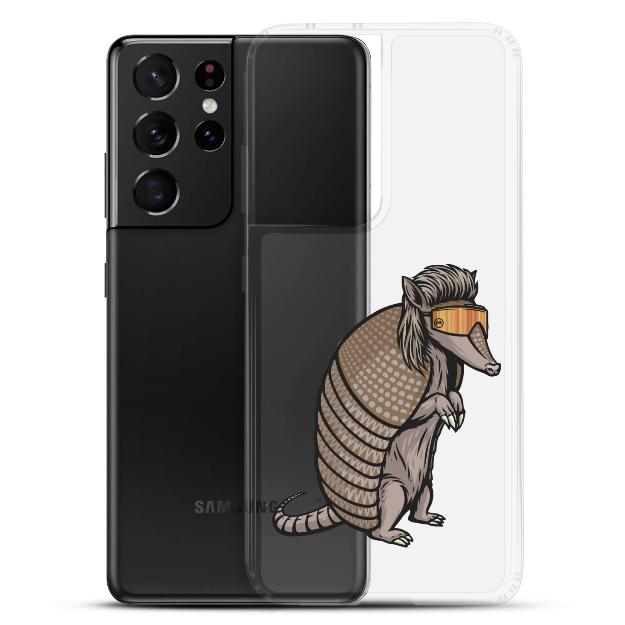 Armadillo Mullet Samsung Case - Clear