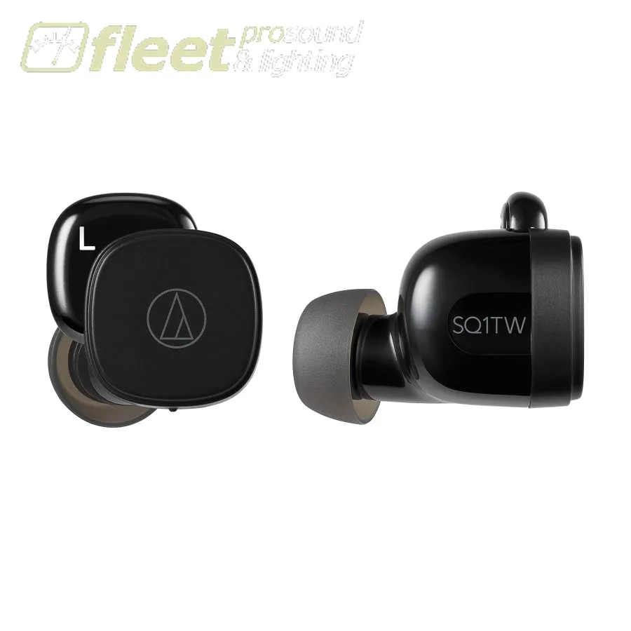 Audio-Technica Consumer ATH-SQ1TWBK True Wireless In-Ear Headphones
