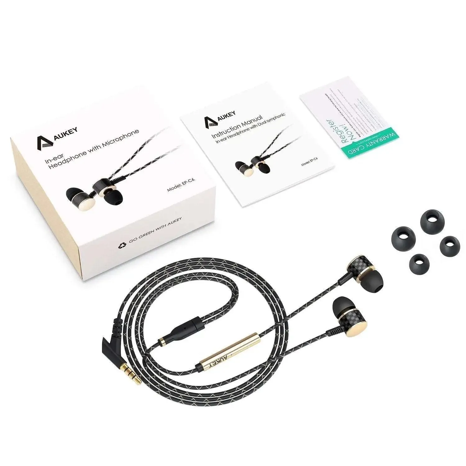 AUKEY EP-C6 Smart Headphones (Wired)