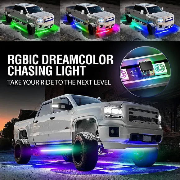 AURA Exterior Pack Bundle (Grille LED Kit - Bluetooth Enabled APP   DreamColor Underglow LED Kit   Photon RGB Rock Light Kit)