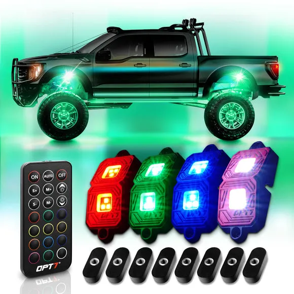 AURA Exterior Pack Bundle (Grille LED Kit - Bluetooth Enabled APP   DreamColor Underglow LED Kit   Photon RGB Rock Light Kit)