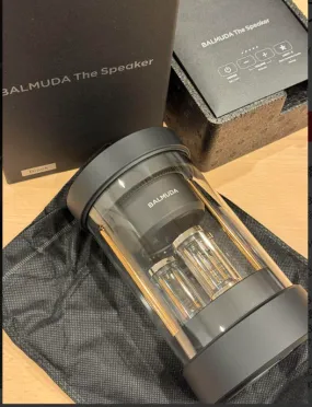 BALMUDA The SPEAKER M01A-BK Bluetooth AUX Wireless LED 360° surround BLACK NEW