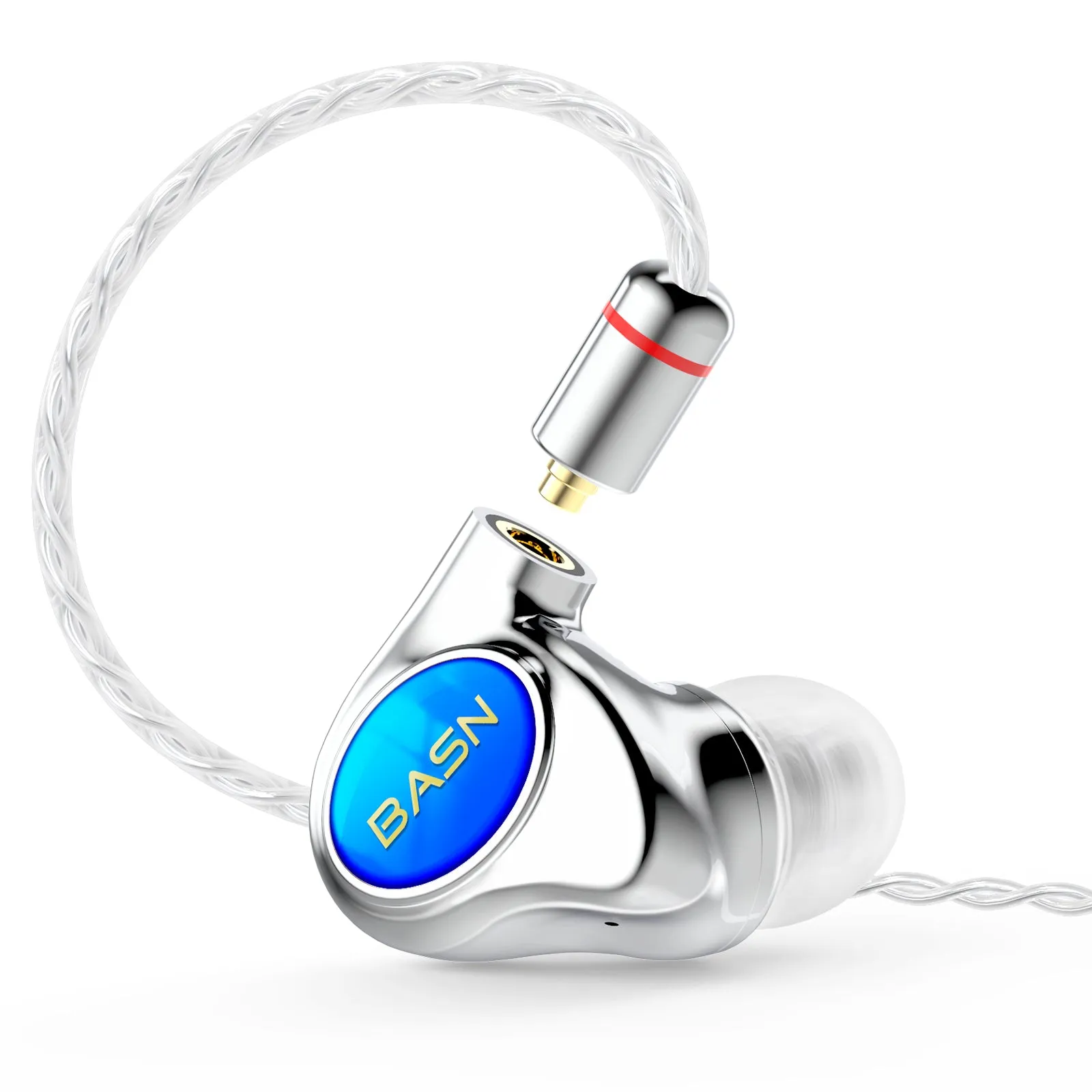 BASN Metalen PRO 4 drivers (2DD 2BA) In-Ear Monitor Headphones (Brown)