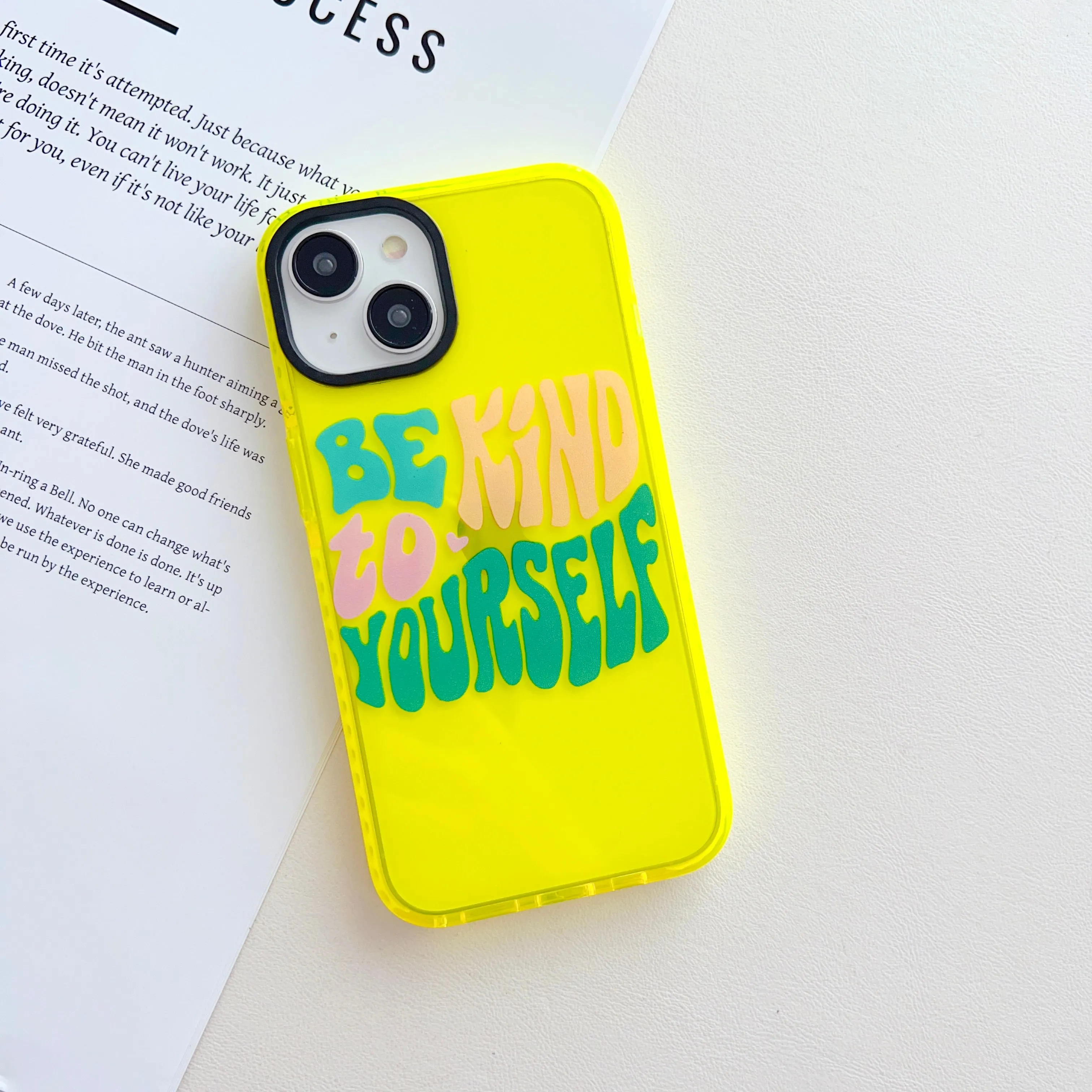 Be Kind To Yourself Designer Impact Proof Silicon Phone Case for iPhone