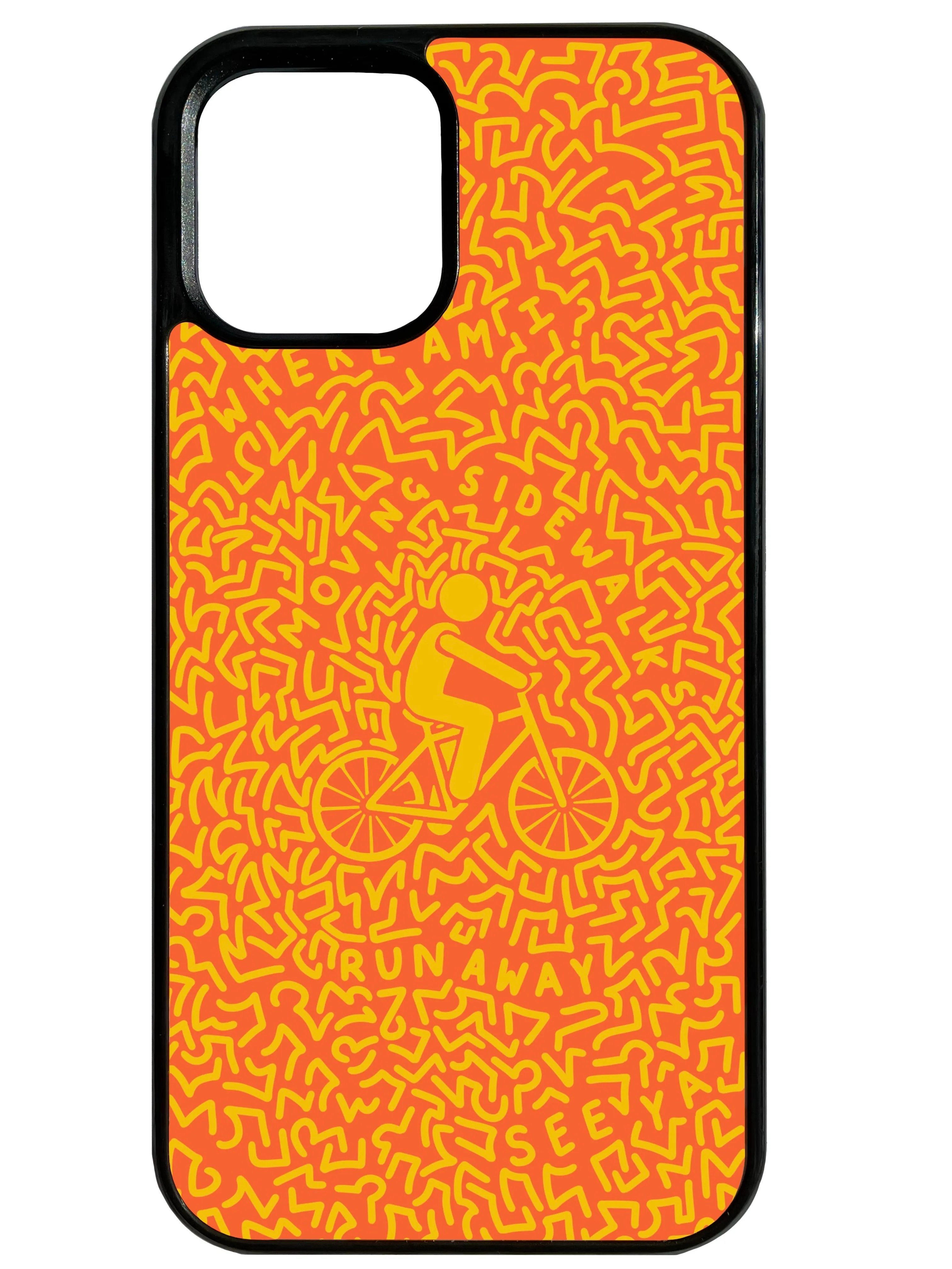 Bicycle Man in Orange