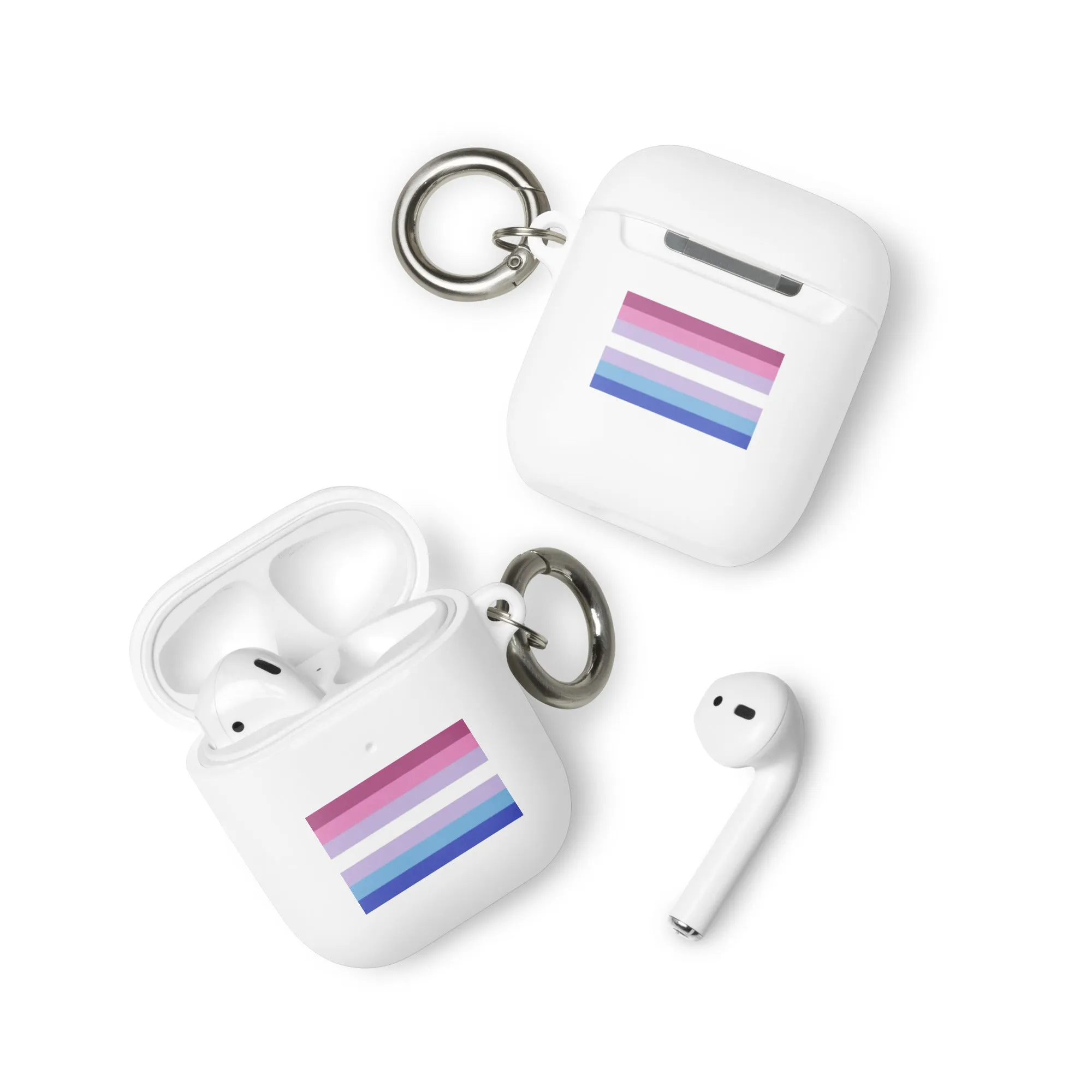 Bigender Pride Flag Rubber Case for Apple AirPods