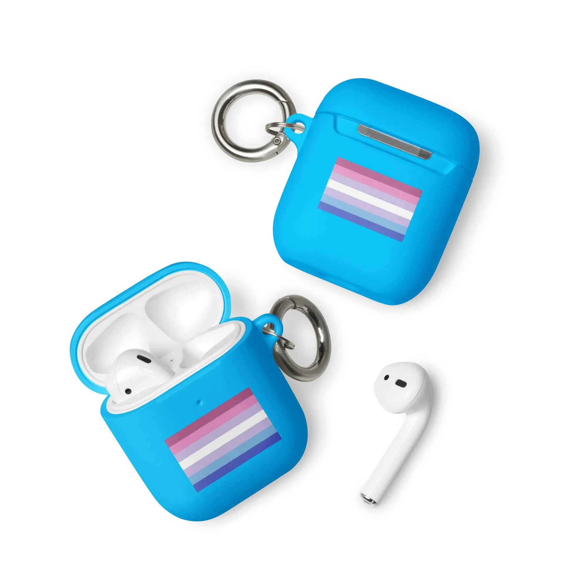 Bigender Pride Flag Rubber Case for Apple AirPods