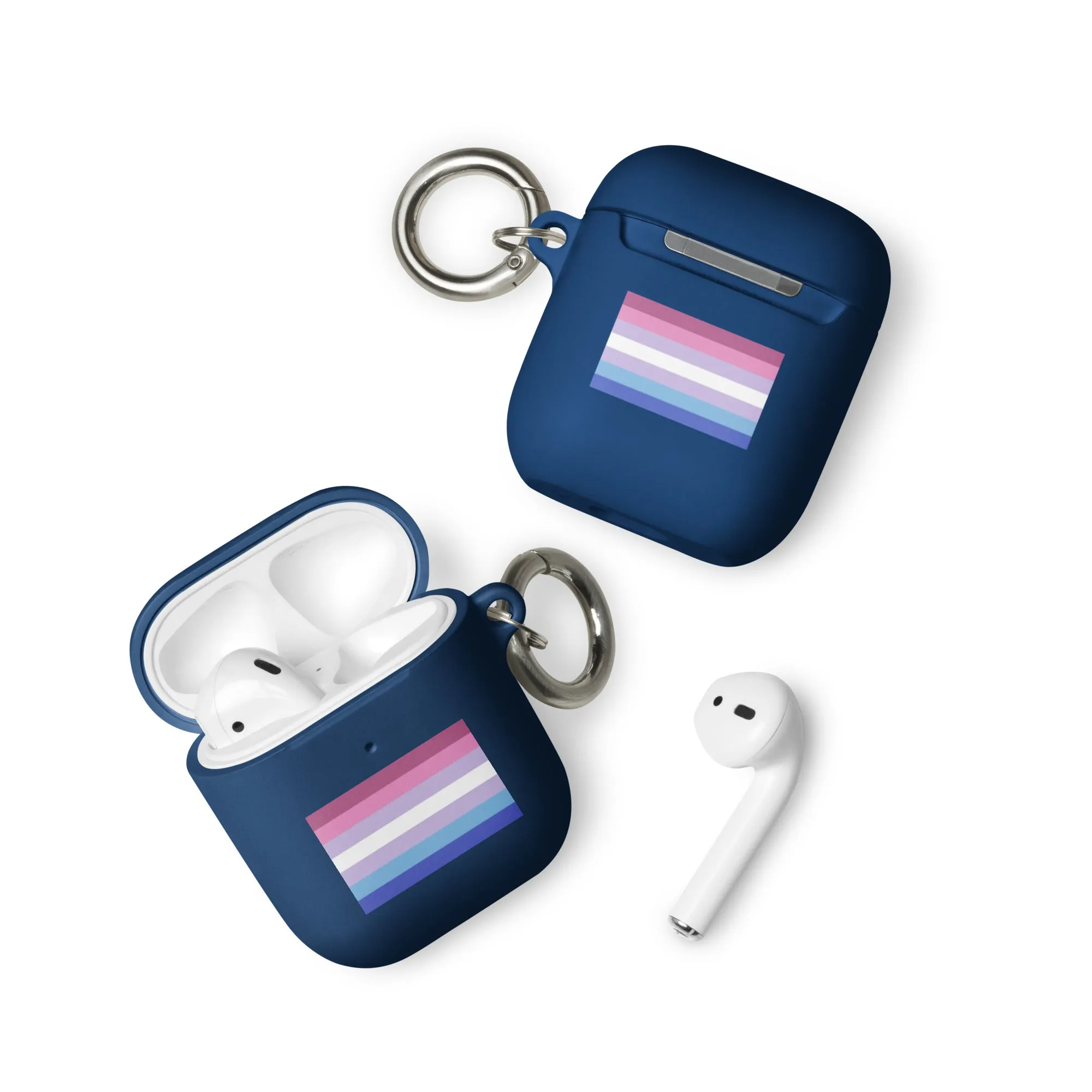 Bigender Pride Flag Rubber Case for Apple AirPods