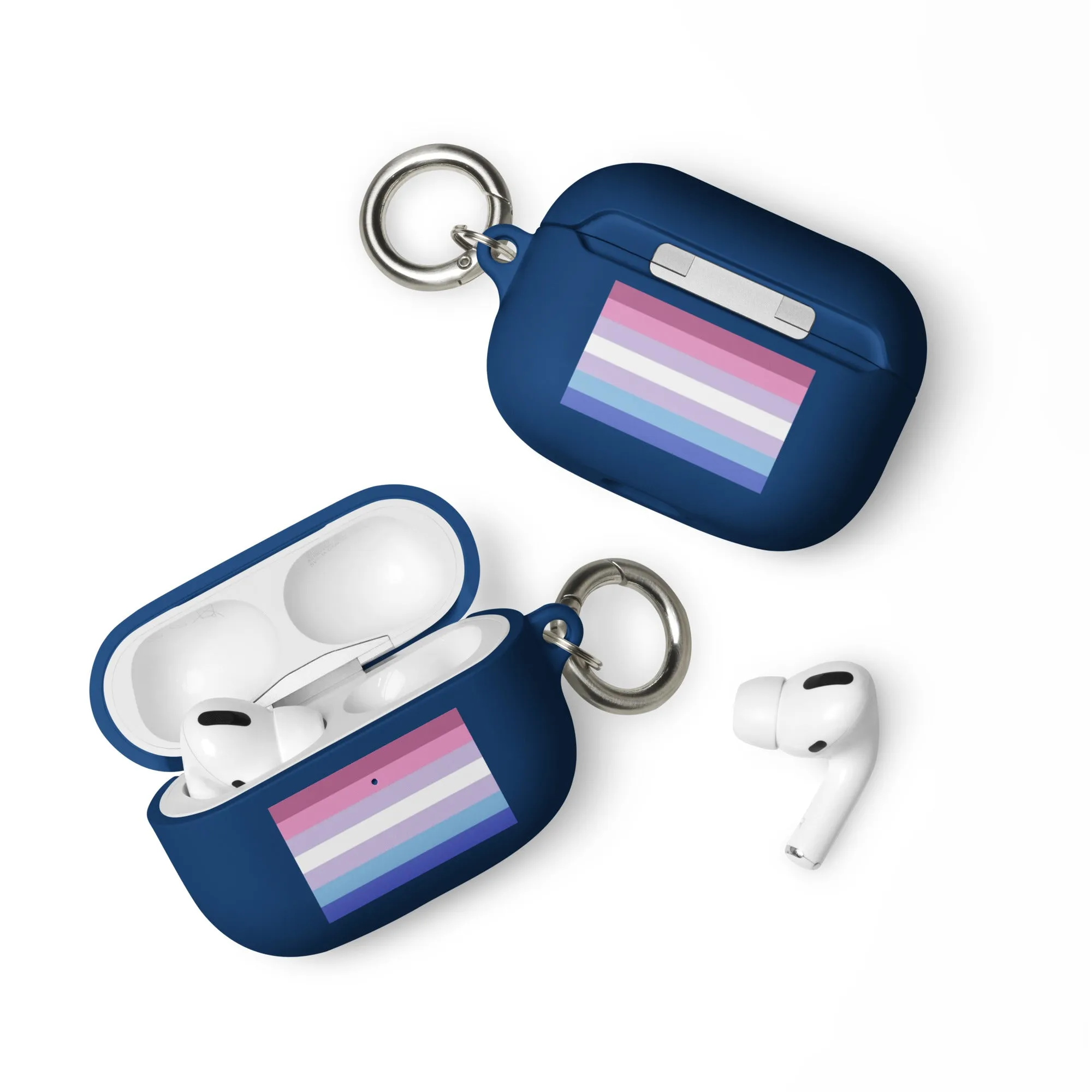 Bigender Pride Flag Rubber Case for Apple AirPods