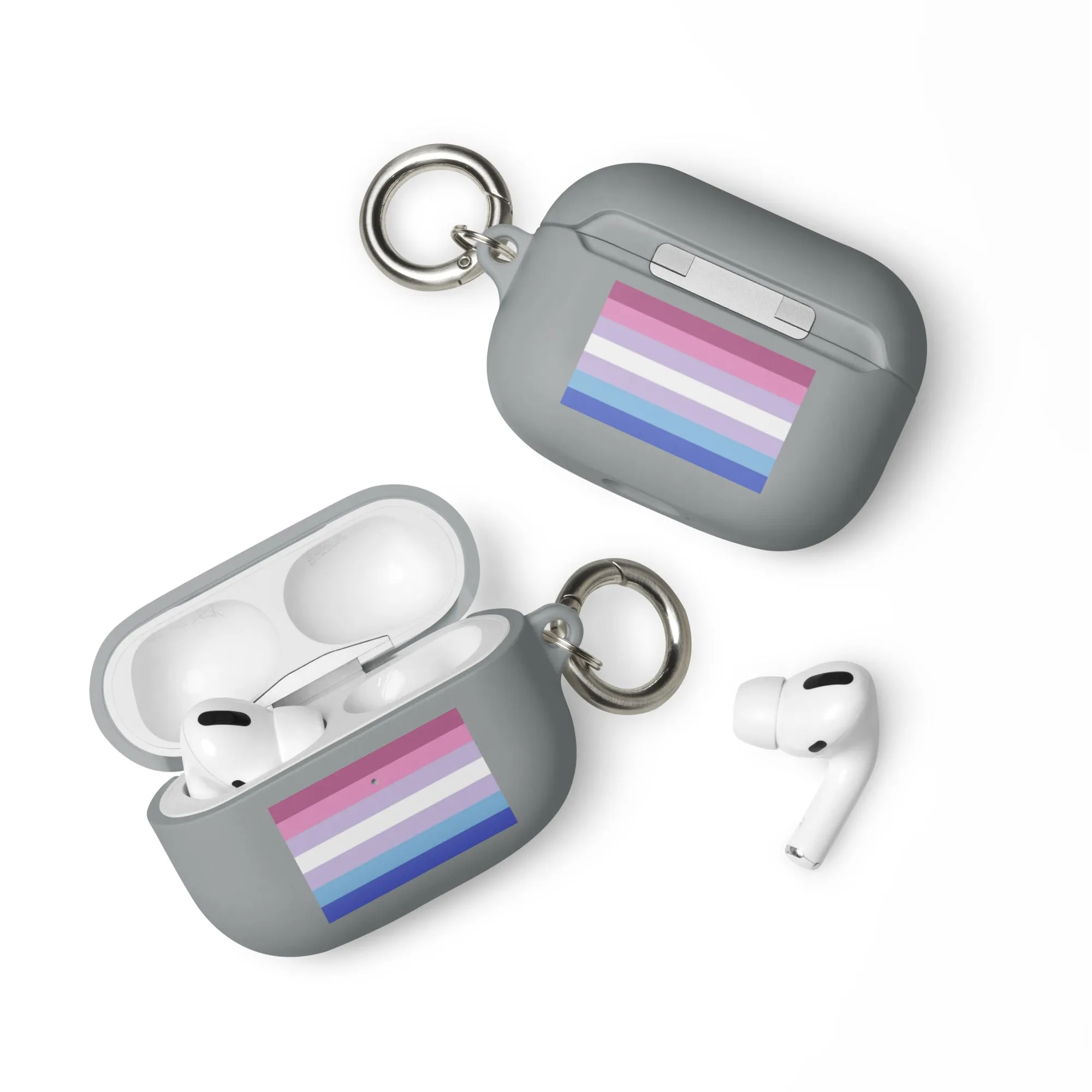 Bigender Pride Flag Rubber Case for Apple AirPods