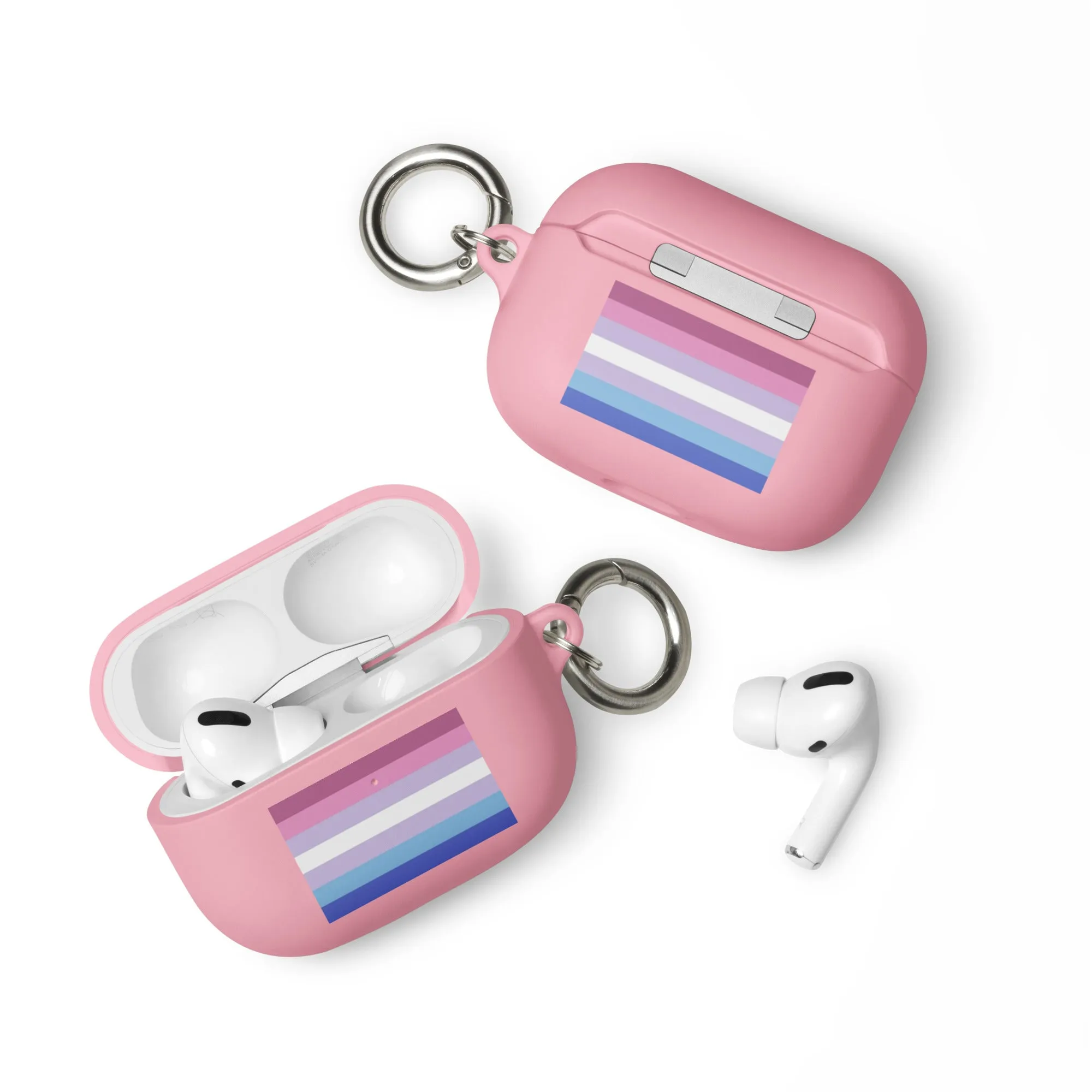 Bigender Pride Flag Rubber Case for Apple AirPods