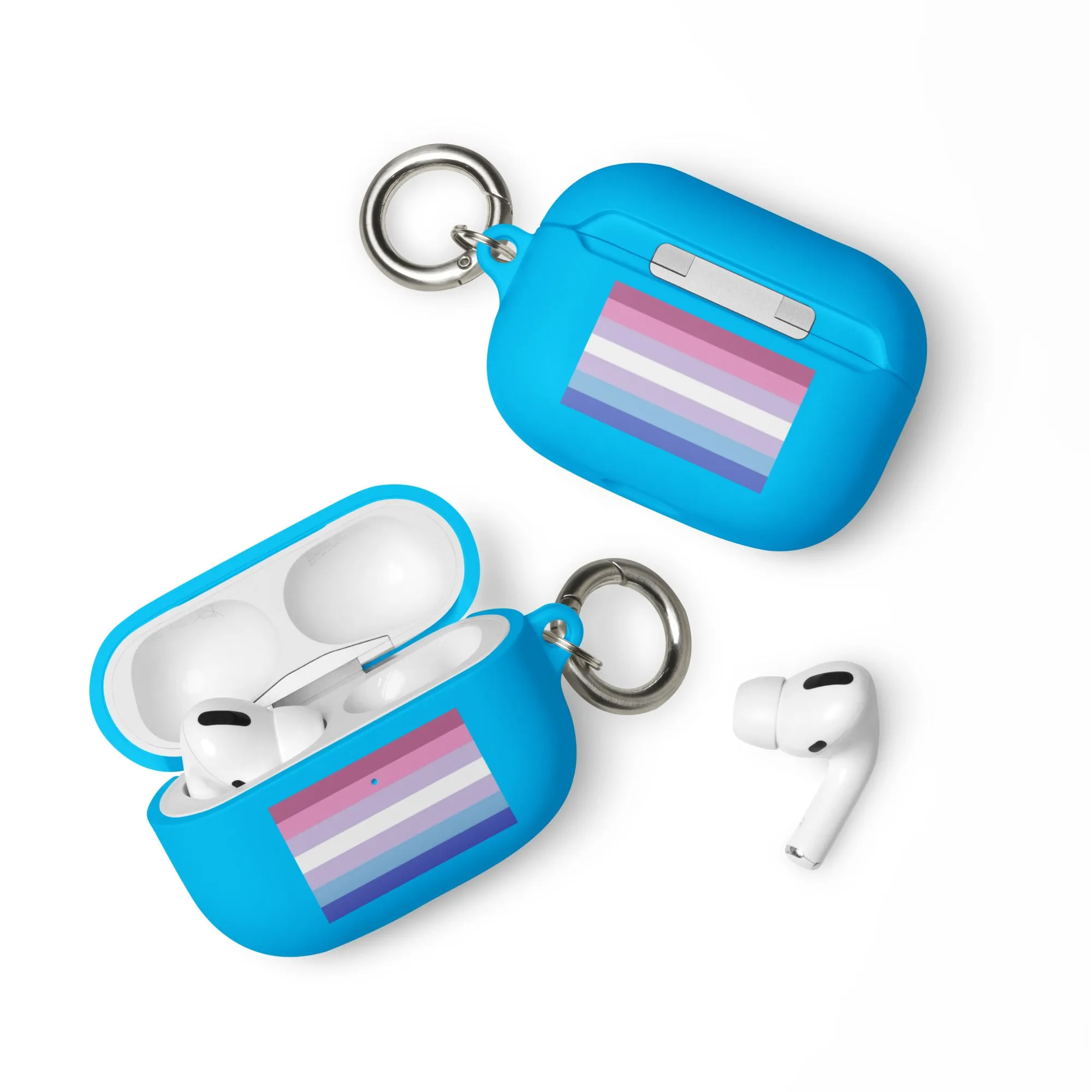 Bigender Pride Flag Rubber Case for Apple AirPods