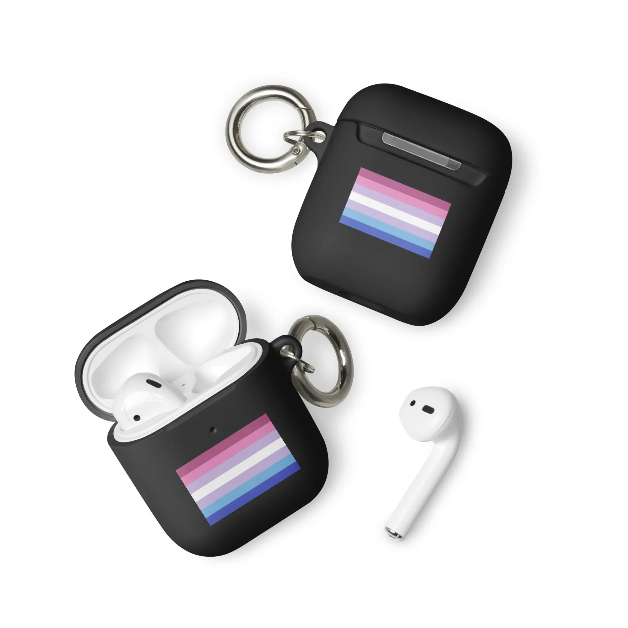 Bigender Pride Flag Rubber Case for Apple AirPods