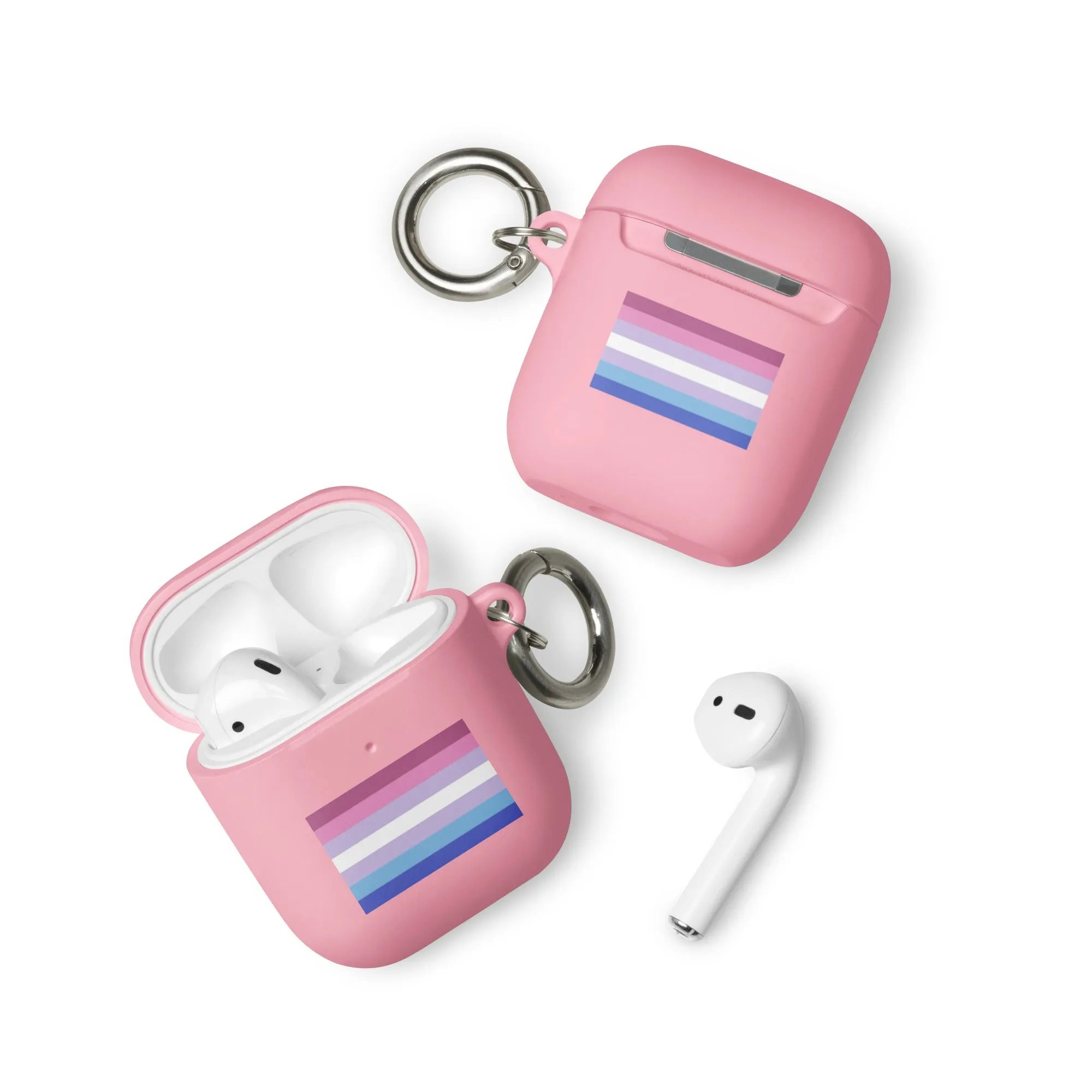 Bigender Pride Flag Rubber Case for Apple AirPods