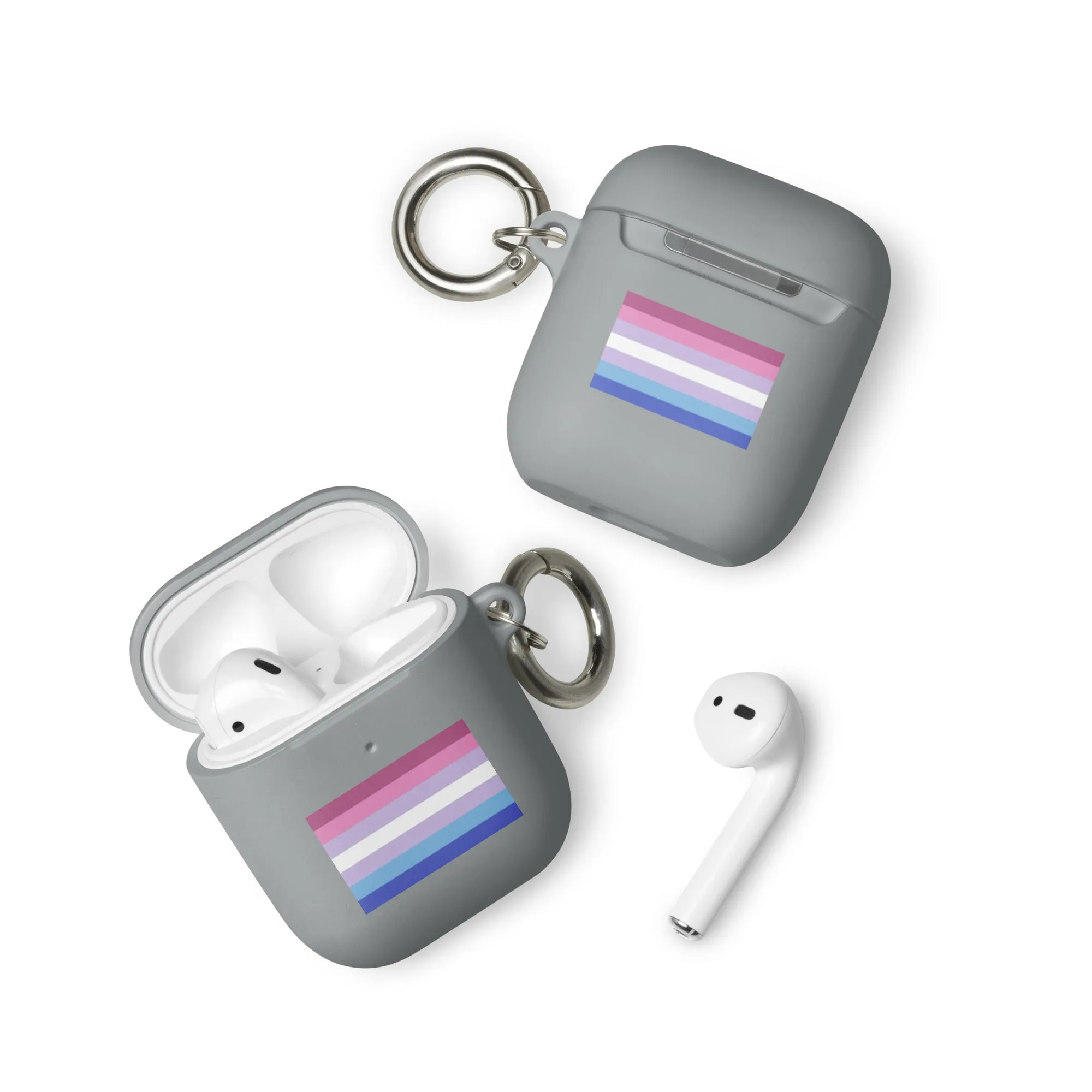 Bigender Pride Flag Rubber Case for Apple AirPods