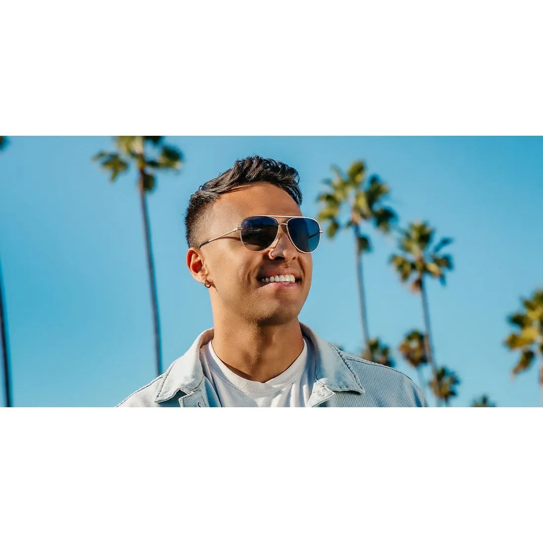 Blenders Shadow Matte Gold Sunglasses BE5605