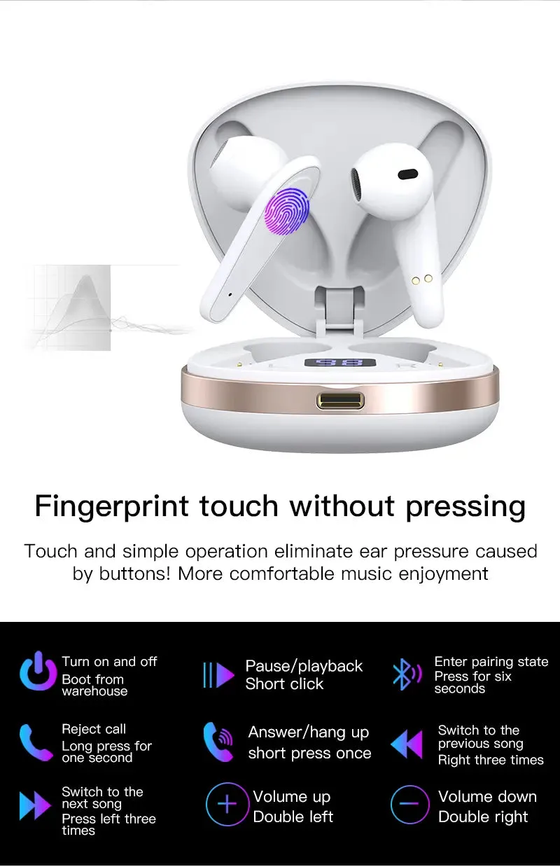 Bluetooth Earphone in Ear Earbuds HIFI Sound TWS -Bluetooth Earphones