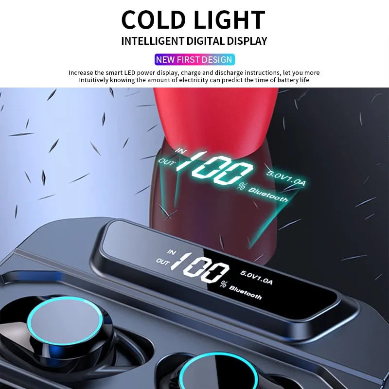 Bluetooth Stereo Earphone Wireless IPX7 Waterproof Touch Earbuds