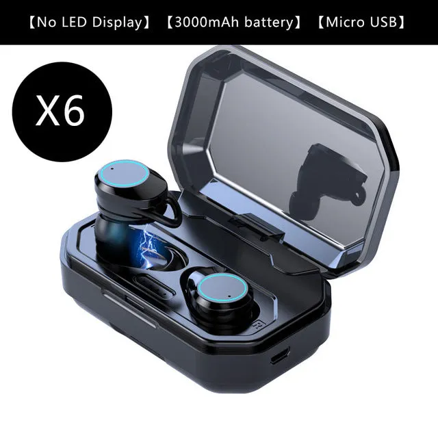 Bluetooth Stereo Earphone Wireless IPX7 Waterproof Touch Earbuds